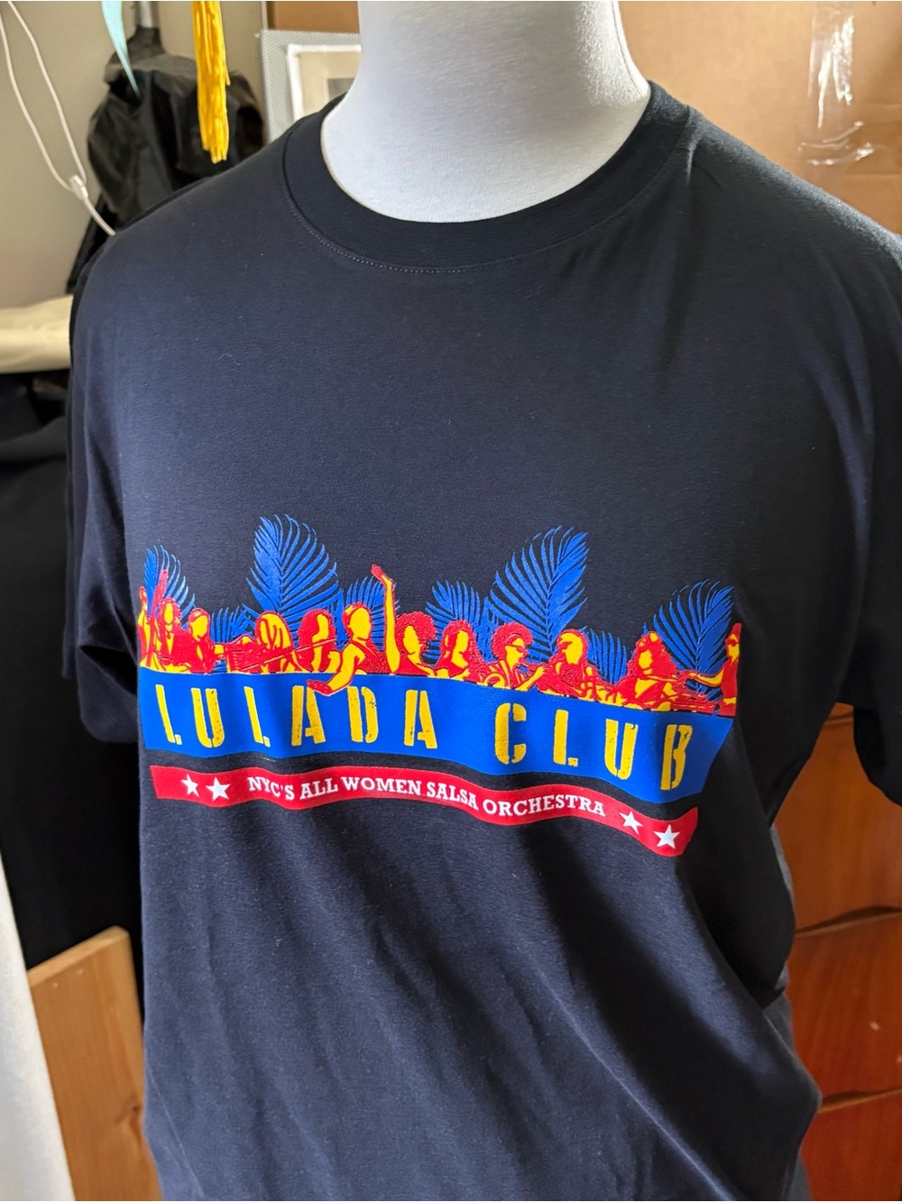 Lulada Club, NYC’s All Women Salsa Orchestra, black T-Shirt,  Size L unisex